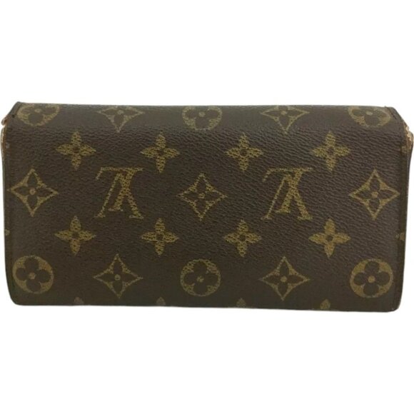 423160AO (G2) Louis Vuitton Wallet Long Portefeiulle Sarah Brown Monogram - Picture 2 of 9